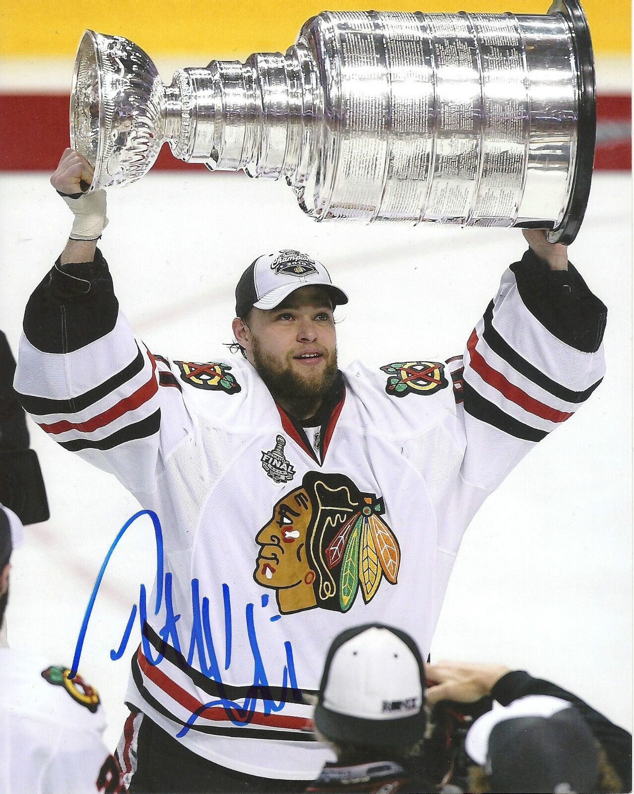 ANTTI NIEMI 'CHICAGO BLACKHAWKS' SIGNED 2010 STANLEY CUP 8X10 PICTURE *COA 2