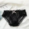Lace Cutout Pants Bow Seamless Sheer Panties