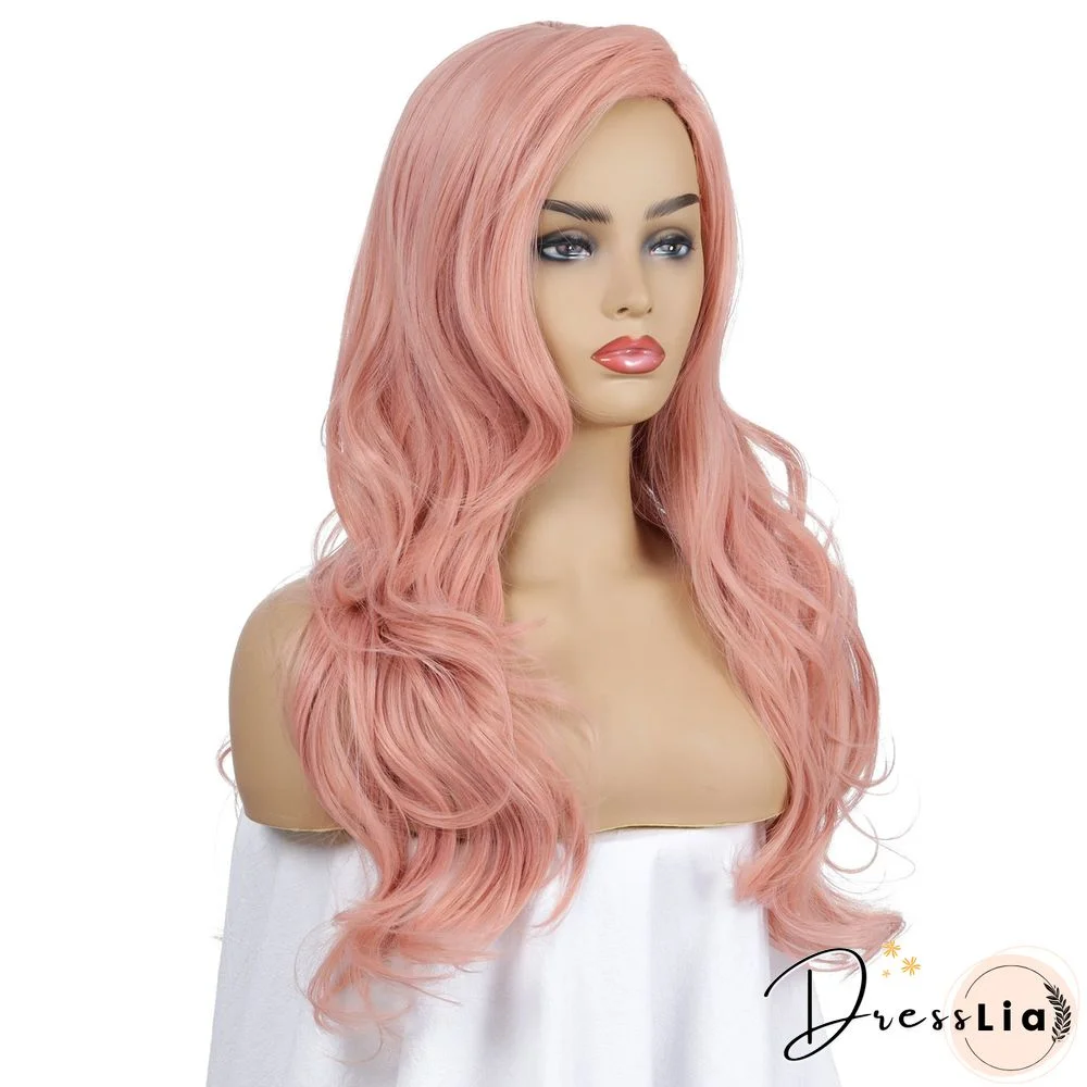 New Fashion Wig Women's Long Curly Hair Headgear Chemical Fiber Wig