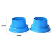 2pcs 6.5in Waterproof Car Speaker Covers Soft Silicone Foldable Horn Spacer