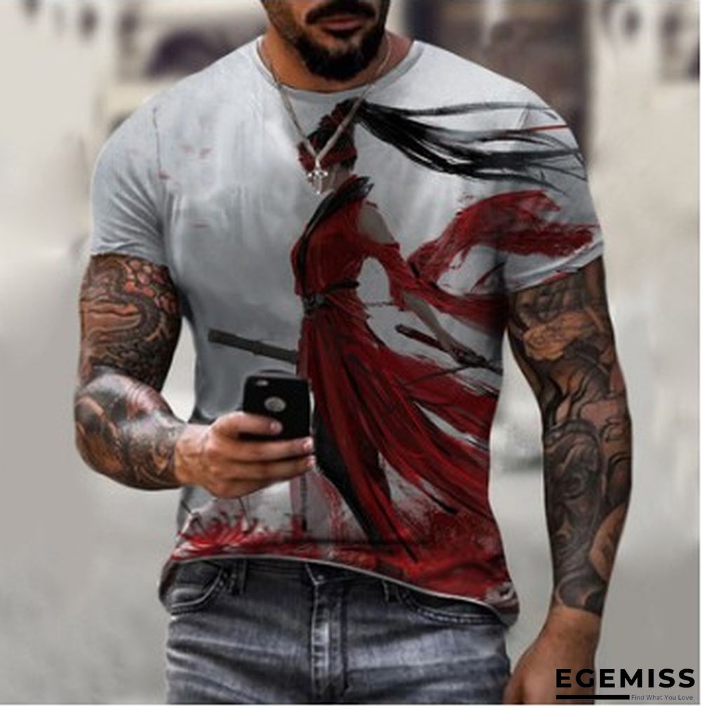 Casual Summer Slim Print Thin Youth T-shirt Trend | EGEMISS