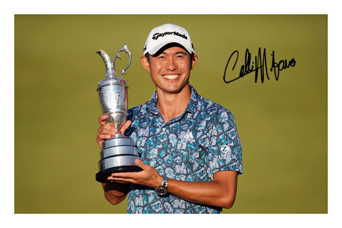 Collin Morikawa Signed A4 Photo Poster painting Autograph Print Royal St Georges Golf Major