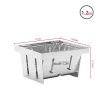 Pocket Stove Outdoor Portable Foldable Storage Indoor And Outdoor Stainless Steel Barbecue Grill