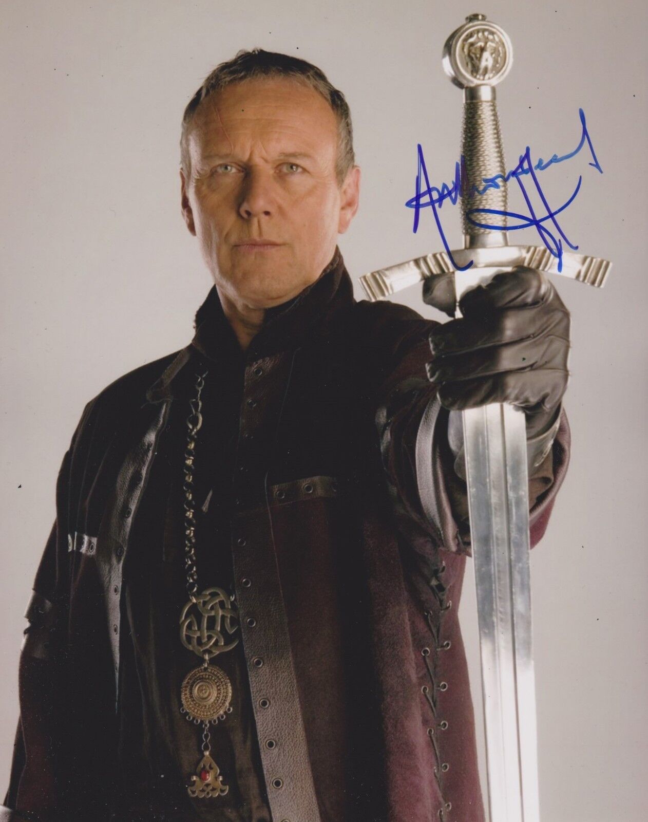 Anthony Head Signed Merlin 10x8 Photo Poster painting AFTAL