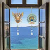 2pcs Owls and Peacocks DIY Acrylic Diamond Painting Wind Chime for Adult 5D Diamond Painting Suncatcher with Crystal Pendant Double Sided Hanging Diamonds Art Paint Ornament Gift for Home