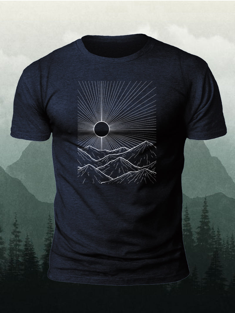 Men's Outdoor Linear Peak Short-Sleeved Shirt