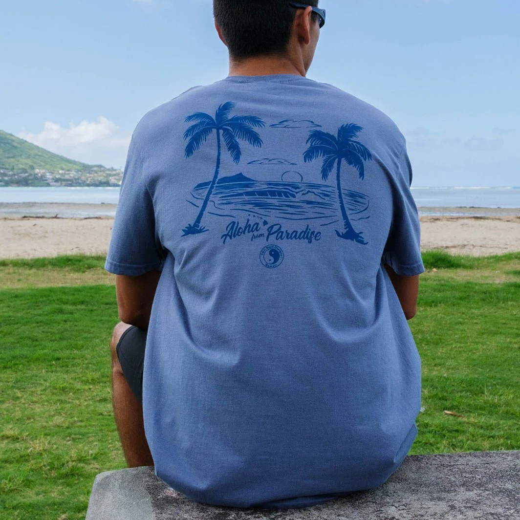 Men's T-Shirt Surf Hawaii Print Beach Daily Round Neck Short Sleeve Tops