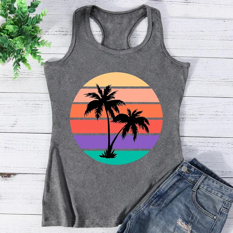 Coconut trees and colorful beaches Vest Top