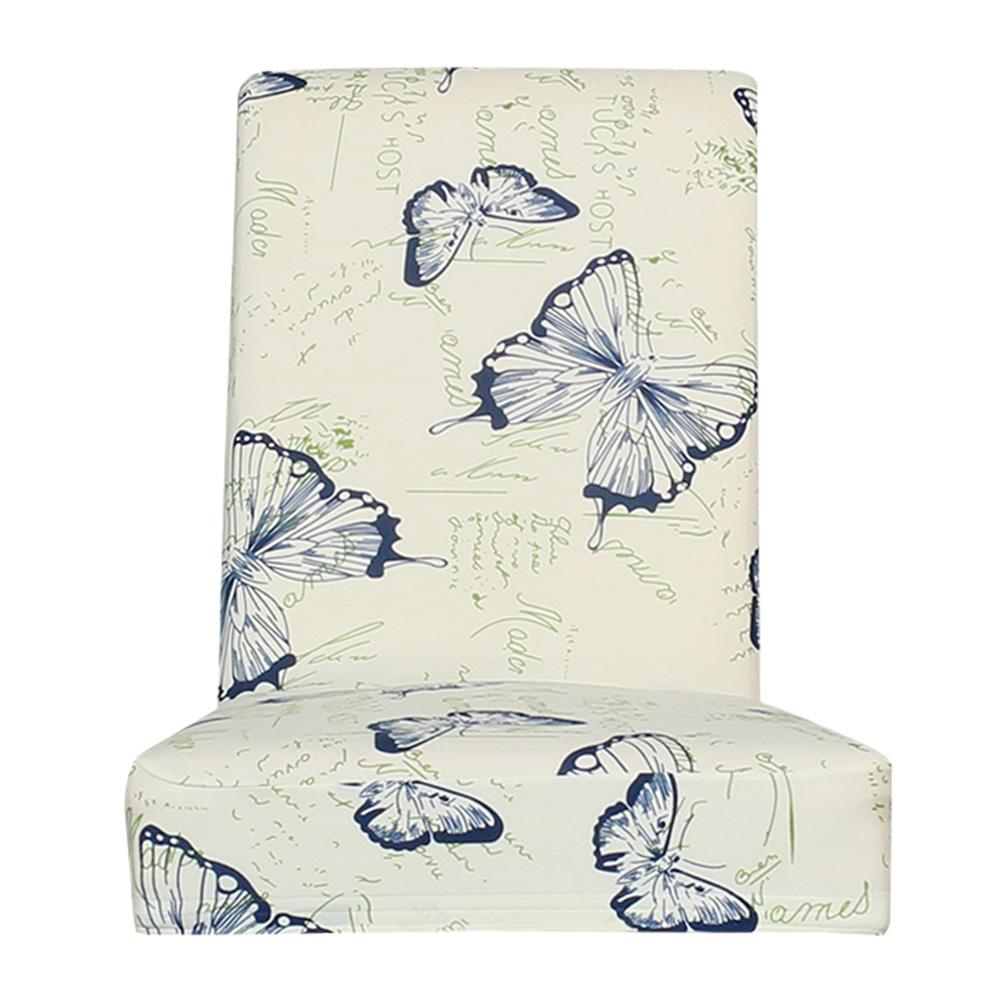 

1pc Butterfly Printing Stretch Chair Cover Dining Room Elastic Seat Covers, 501 Original