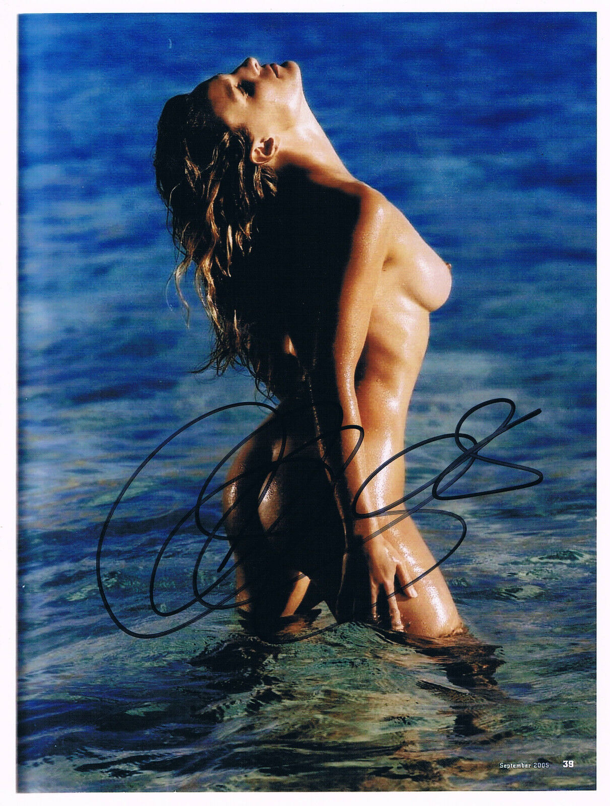 Christina Surer 1974- genuine autograph 8x11