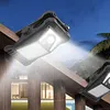 Portable Safety Wall Lights Waterproof LED Solar Motion Sensor Lights USB Charging Outdoor Clip On Solar Lights for Outside Fence Chain Link Camping