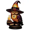 Gothic Witch Hat Night Light Halloween Decorations Colorful Wizard Hat Lamp