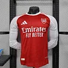 Joyfball 2025/2026 Player Version Long sleeves Arsenal Home Football Shirt 1:1 Thai Quality（The player version jersey is a bit tight, please pay attention to the size selection）