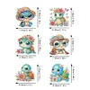 6Pcs Schildkr&ouml;te - 5d DIY Handwerk Aufkleber Magnet