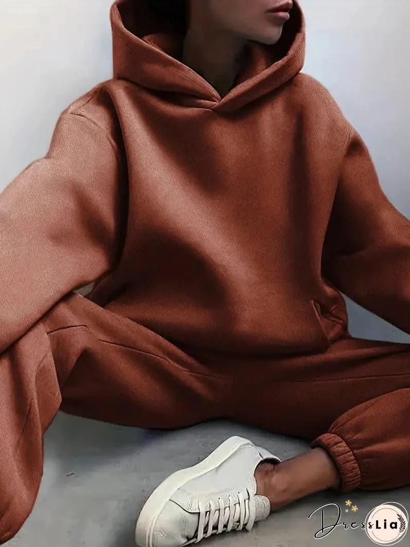 Hooded Sweatshirt and Jogger Pants Set
