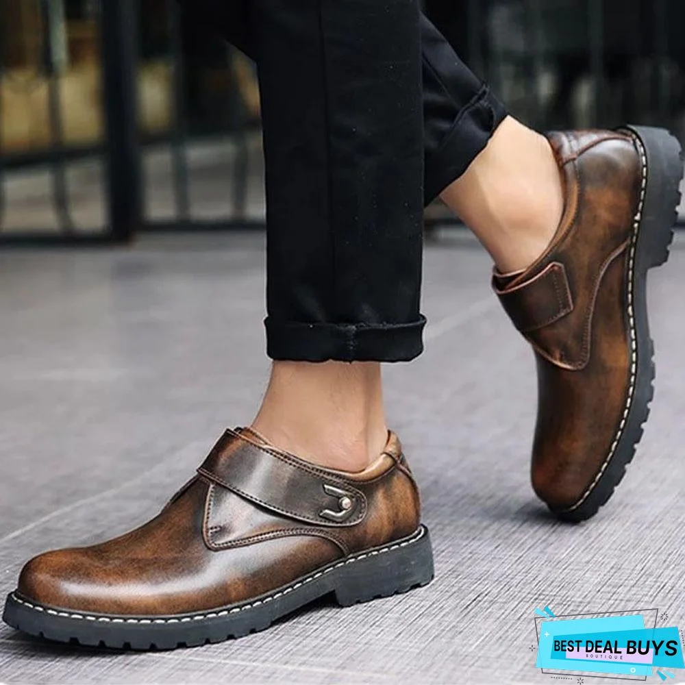 Men's Oxford Shoes Men Flats Fashion Genuine Leather Casual Men Shoes