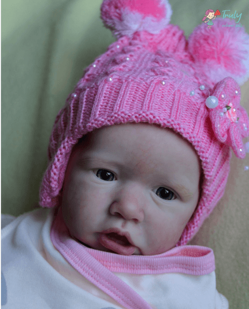 Cute Small Silicone Baby Dolls Reborns 12 inch Liz Real Lifelike Reborn Baby Girl by Creativegiftss® 2023 -Creativegiftss® - [product_tag] Creativegiftss®