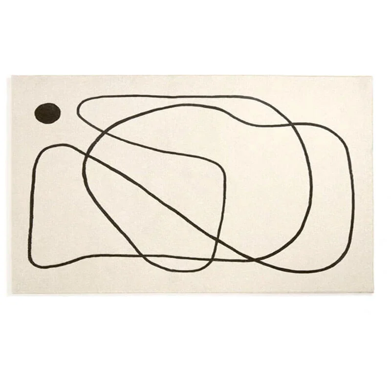 Black And Beige Irregular Rugs,Soft Home Decor Floor Rugs