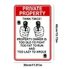Shooting Warnings - Metal Tin Signs(8*12Inch/12*16Inch)