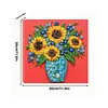 DIY Pre-Framed Sunflower Button Art Canvas Kit