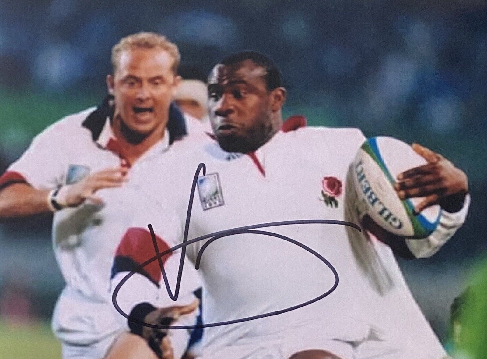 Victor Ubogu Genuine Hand Signed England 6X4 Photo Poster painting