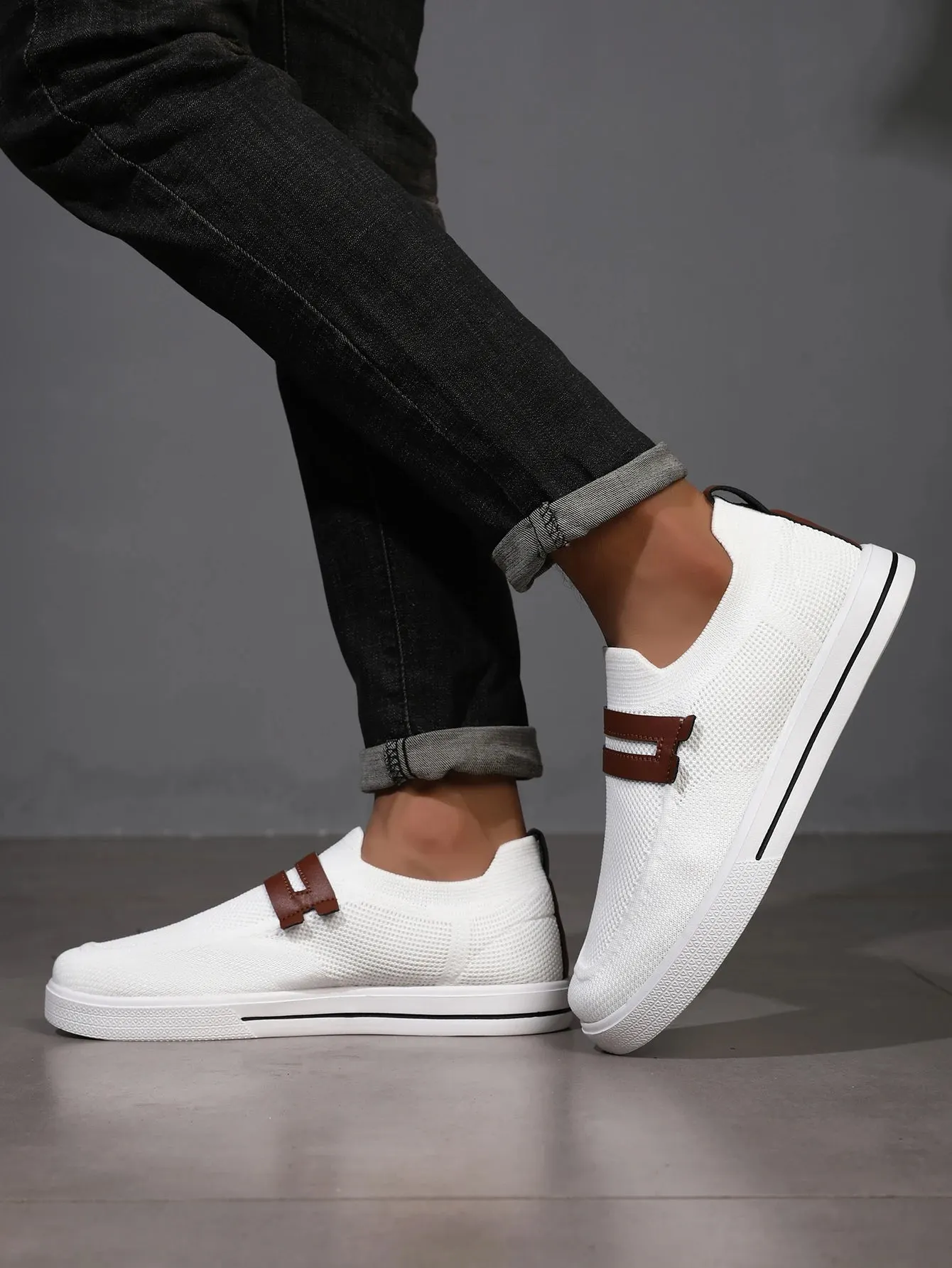 Men's Knit Slip-On Trainers &ndash; Lightweight Everyday Comfort &ndash; view 2