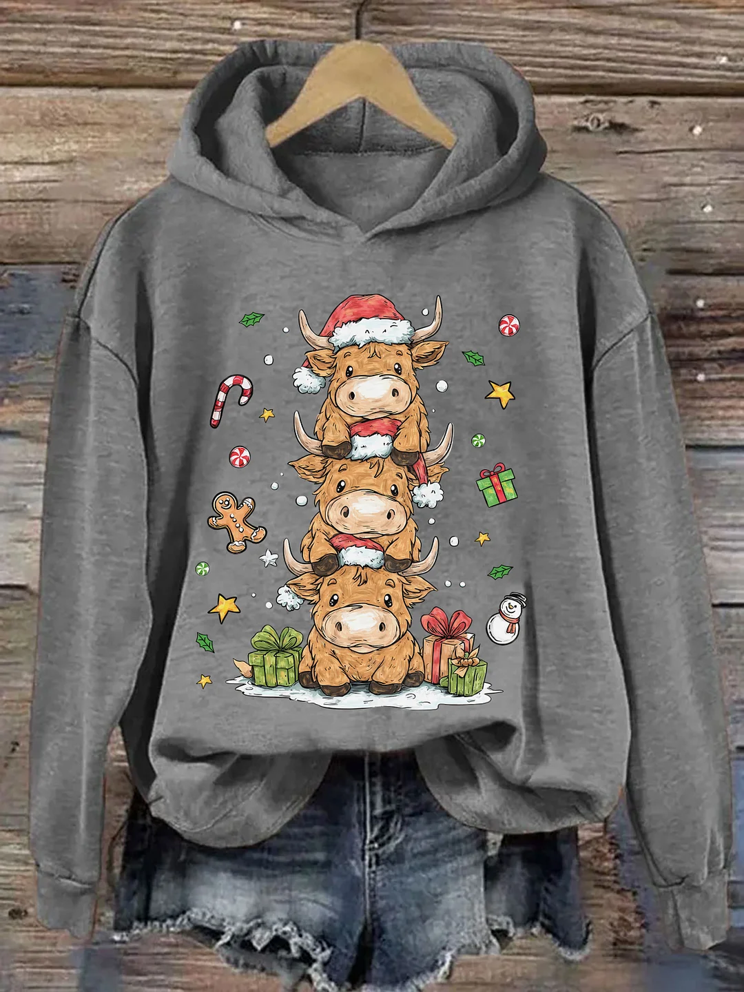 Cute Highland Cow Hoodie