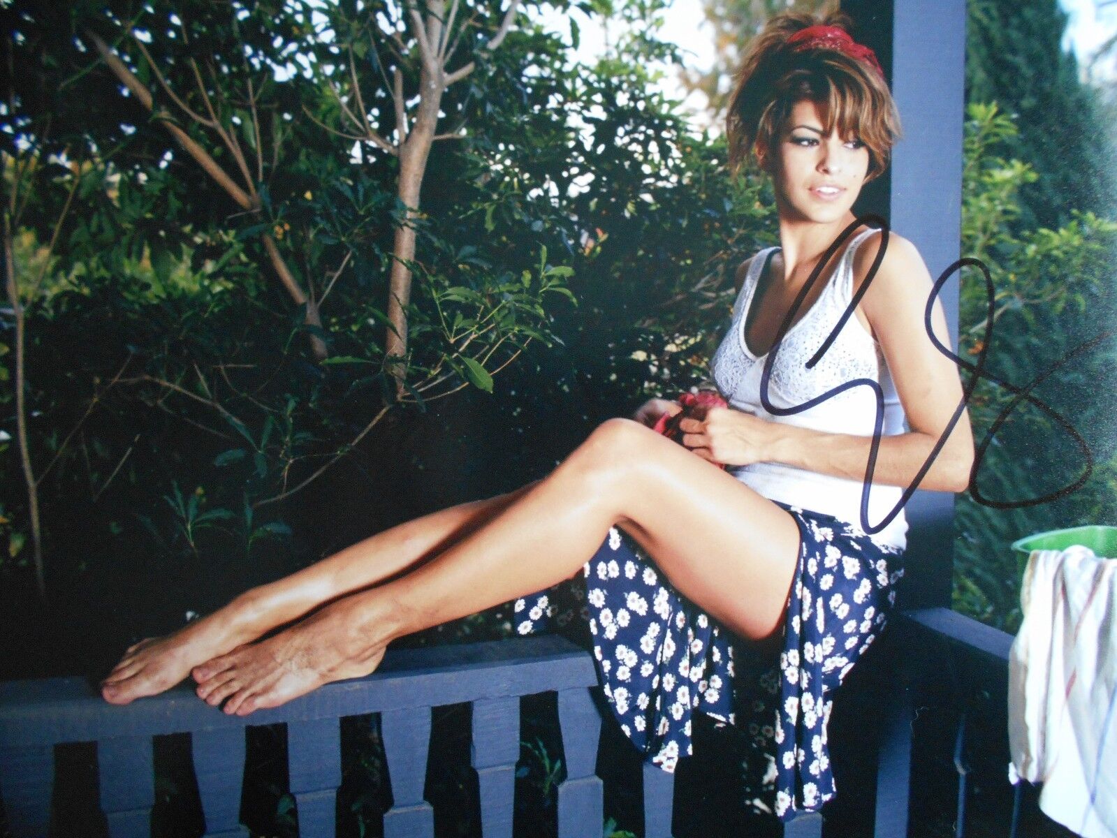 EVA MENDES MODEL - ACTRESS SUPER HOT Photo Poster painting! AUTOGRAPHED 8X10 W/COA