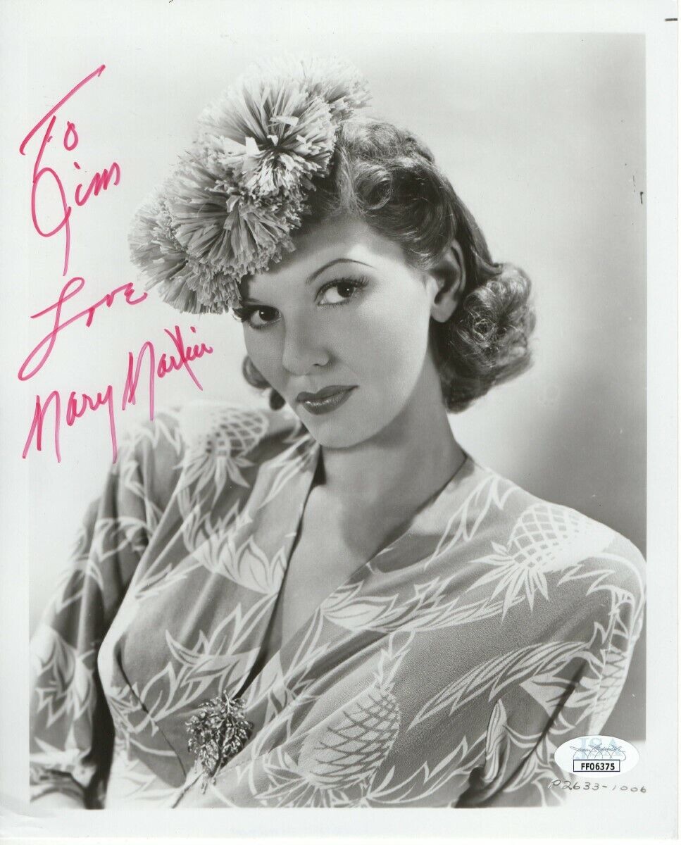 Mary Martin Autographed 8X10 Vintage Photo Poster painting Inscribed Personalized JSA FF06375