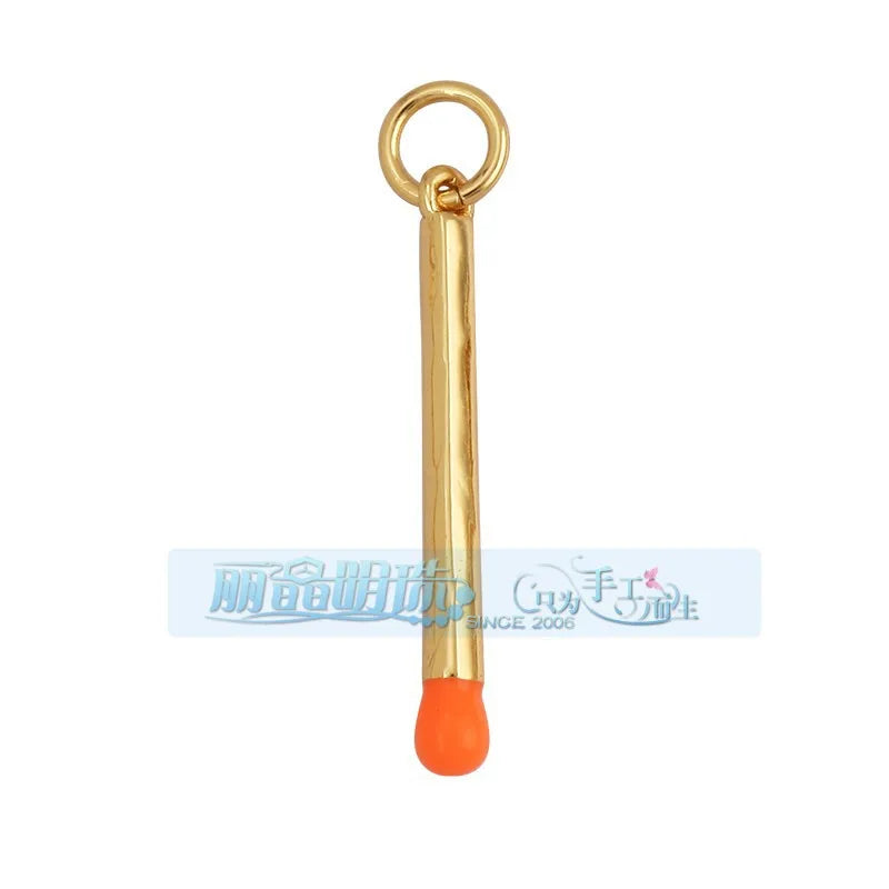 1 Piece 27*7.5mm 6*24mm Copper Lightning Pendant Jewelry Accessories