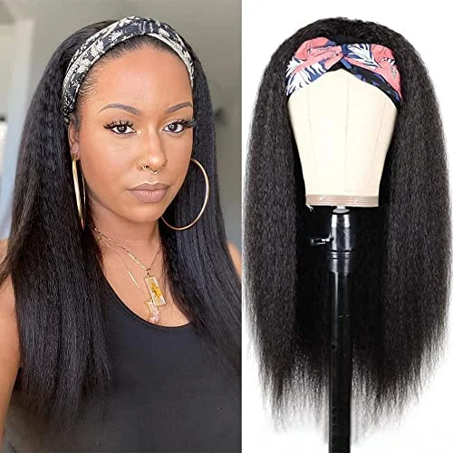 Easy To Install & Manage Kinky Straight Headband Wig [HB1001]