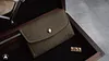 Handmade Italian Pueblo frosted vegetable-tanned cowhide cardholder/wallet