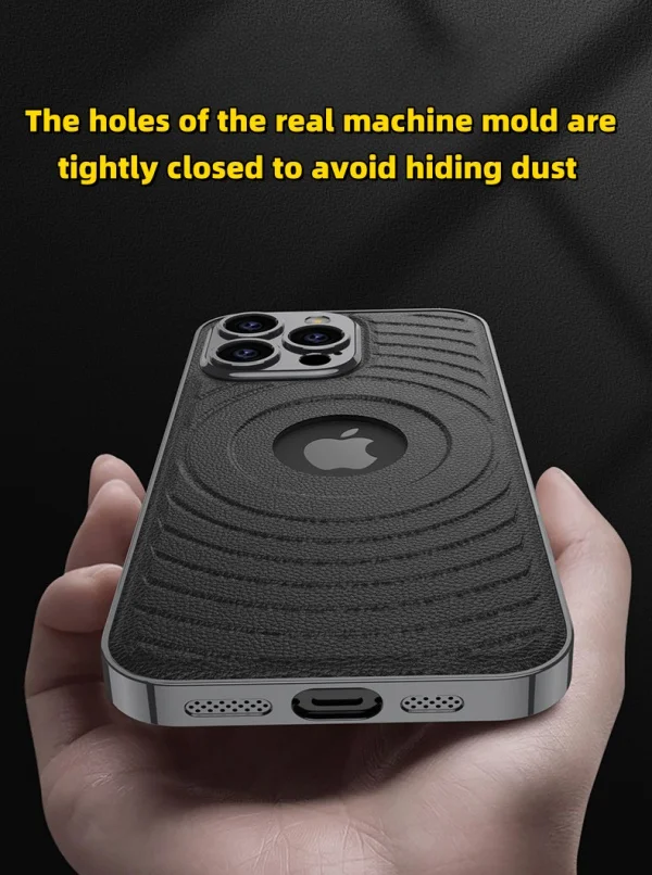 Fashion Electroplated Leather IPhone Case