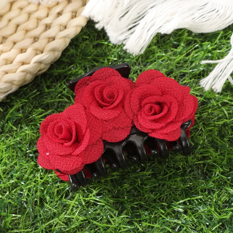 Sweet Women’s Rose Plastic Hair Claws