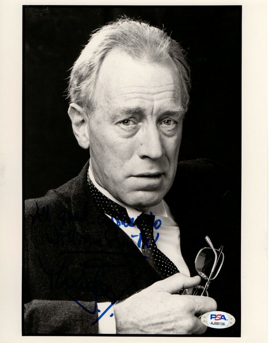 Max Von Sydow Signed Autographed 8X10 Photo Poster painting Legendary Actor PSA AJ88136