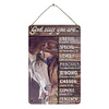 Cowgirl God Says You Are - Wooden Signs - 30*40cm