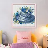 Blue And White Porcelain Flower-11CT /14CT Stamped Cross Stitch 40*40cm tapestrymarket
