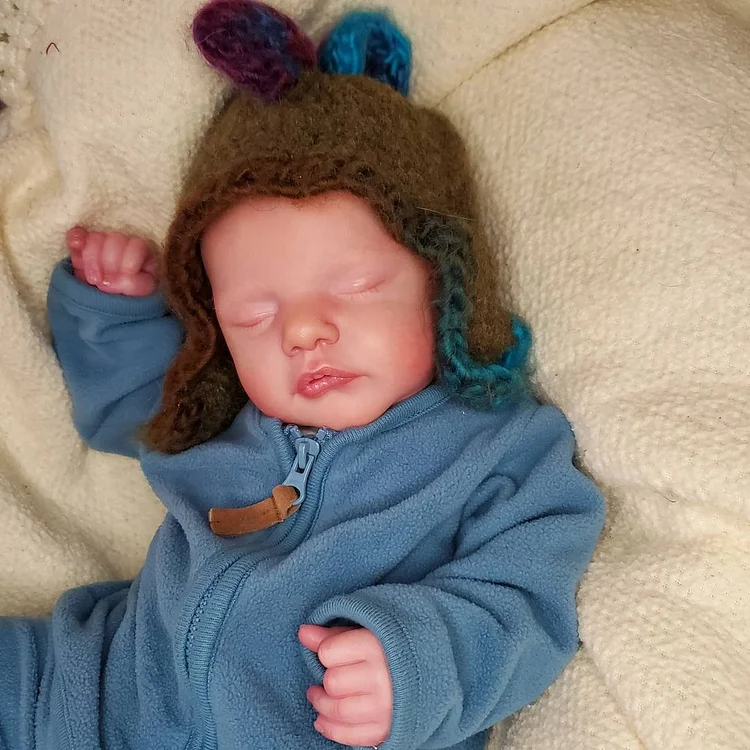 [New]12" Look Real Lifelike Newborn Silicone Vinyl Sleeping Reborn Baby Doll Boy Noel