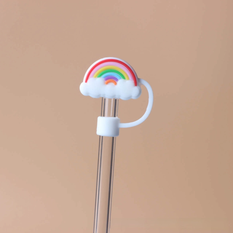 10mm Glass Straw Cap Dust Cover Stainless Steel Straw Dust Cover Dust Plug 10mm Large Diameter Milk Tea