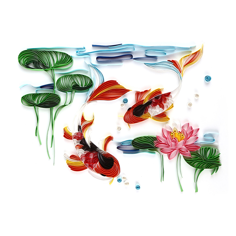 

Lotus Carp - Paper Quilling, 501 Original
