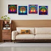 Combo Kit（4PCS)-Diamond Painting-DIY DIY Full Round Drill Tree Stain Glass (30*30CM)