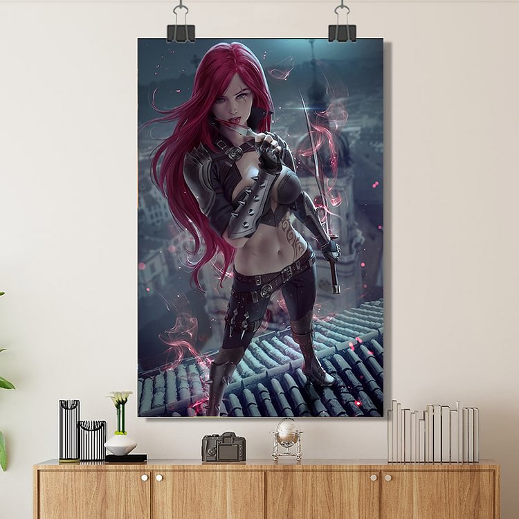 League Of Legends - Katarina /Custom Poster/Canvas/Scroll Painting/Magnetic Painting