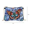 DIY butterfly shaped diamond painting one-shoulder chain lady bag