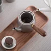 Retro hanging ear hand brewed coffee pot stainless steel tea set home portable teapot