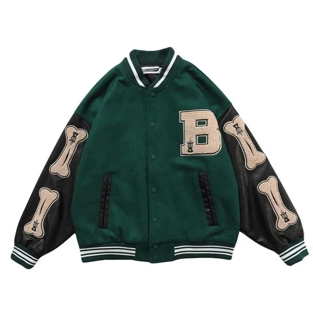 Aonga American retro letter embroidery flocking Y2K street hip-hop baseball uniform jacket female 2025 new college style couple outfit aonga