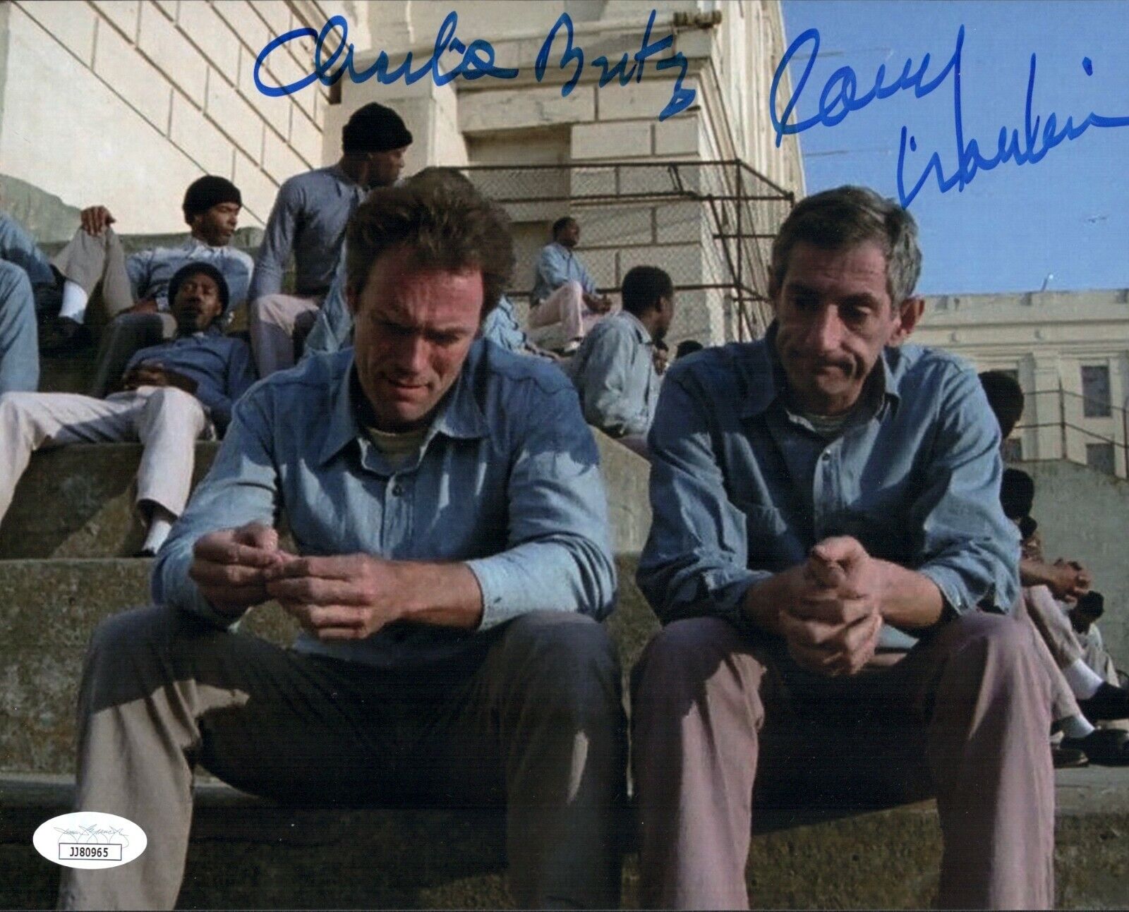 LARRY HANKIN Escape from Alcatraz Signed 8x10 Photo Poster painting IN PERSON Autograph JSA COA