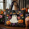 Ghost Parade Quilted Tote  Bag