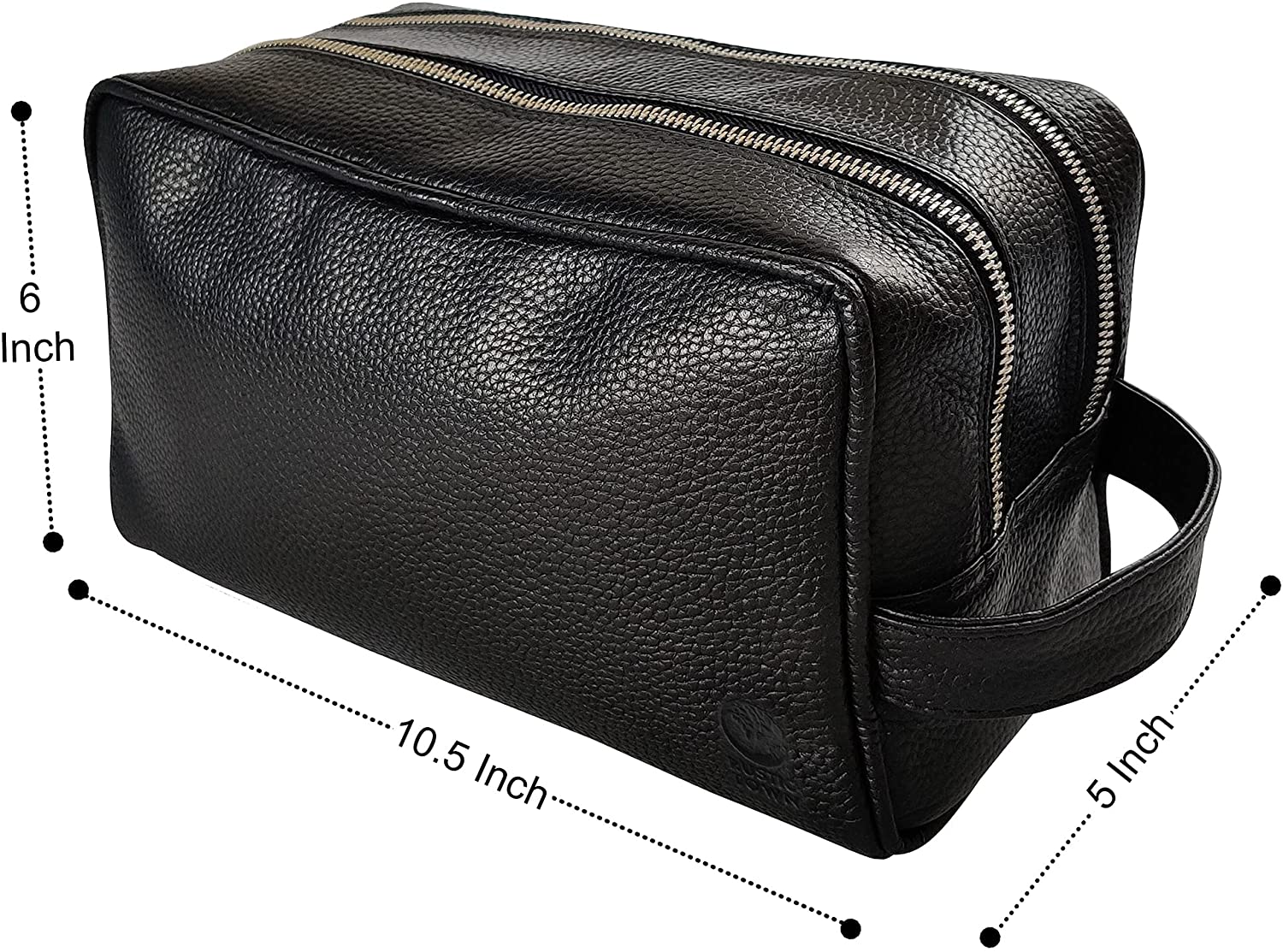 Genuine Leather Travel Toiletry Bag