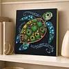 Framed Turtle - DIY Button Art Painting Kit for Creativity DIY Pearl Dot Crafts for Gift Home Wall Decor 30*30CM