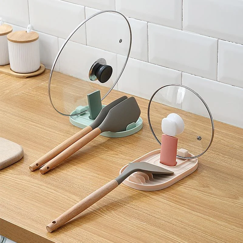 Spoon Holder And Eco-friendly Pot Lid Stand For Spoons Lids Spatula Tongs Hanging - vzzhome